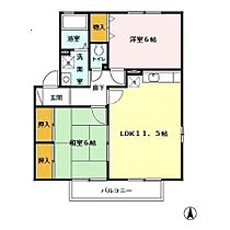 アウルスコート　B棟  ｜ 佐賀県佐賀市鍋島１丁目（賃貸アパート2LDK・2階・55.40㎡） その2