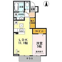 シャンテ・ラーク  ｜ 佐賀県佐賀市鍋島町大字鍋島（賃貸アパート1LDK・1階・41.33㎡） その2