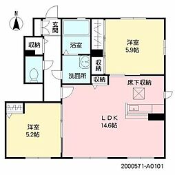 グラーティア 2LDKの間取図画像