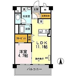 TNR 1LDKの間取図画像