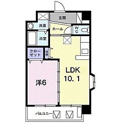 ロイヤルヒルズ 1LDKの間取図画像
