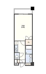 グランドアーク島瀬 1Kの間取図画像