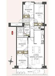 メゾン春日台 4LDKの間取図画像