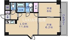 シンケビルTWIN  ｜ 大阪府大阪市天王寺区玉造本町7-15（賃貸マンション2LDK・5階・49.86㎡） その2