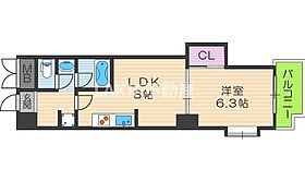 CITY SPIRE上町台 502 ｜ 大阪府大阪市天王寺区上本町9丁目3-4（賃貸マンション1LDK・5階・34.81㎡） その2