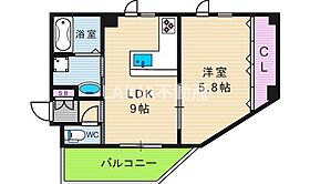 メゾンキコー田辺  ｜ 大阪府大阪市東住吉区田辺1丁目4-3（賃貸マンション1LDK・4階・35.65㎡） その2