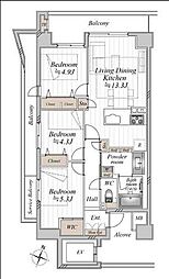間取図画像 3LDK