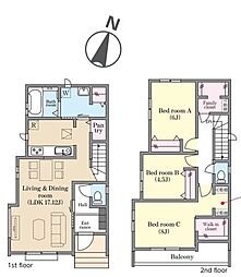 葛飾区東水元5丁目　新築戸建　全3棟　A号棟