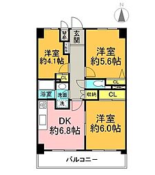 間取図画像 3DK