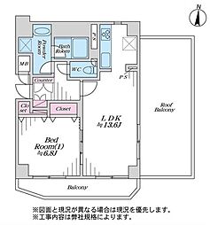 間取図画像 1LDK