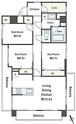 間取図画像 3LDK