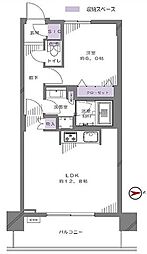 浅草タワー 1LDKの間取図画像