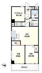 ワコーレ西新井 2SLDKの間取図画像