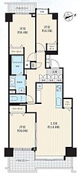 パークハウス新松戸311 3LDKの間取図画像