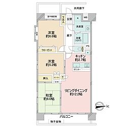 ドムール三ノ輪 3LDKの間取図画像