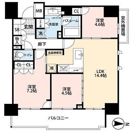 ◆平成29年築×8階部分角住戸につき陽当たり・眺望良好◆68m2超の広々3LDK