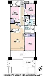 ヒルズ千川 3LDKの間取図画像