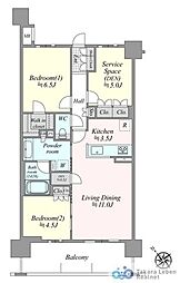 間取図画像 2LDK