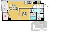 グラントレス松戸　202号室  ｜ 千葉県松戸市松戸（賃貸マンション1DK・2階・29.55㎡） その2