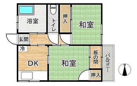 ■2DK■専有面積34.12m2