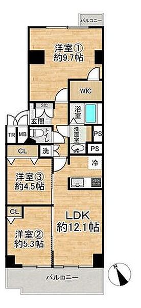 間取りを拡大表示