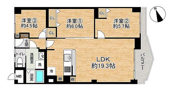 間取りを拡大表示