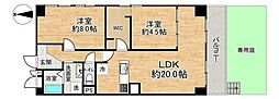 千里グリーンマンション 2LDKの間取図画像