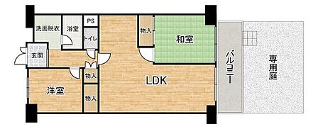 ■2LDK■専有面積61.60m2■バルコニー面積7.84m2
