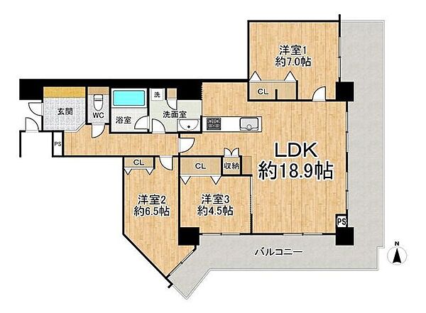間取りを拡大表示