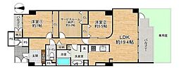 フォルム曽根 2SLDKの間取図画像