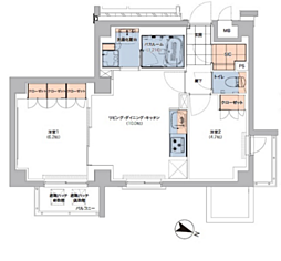 ボヌールステージ笹塚 2LDKの間取図画像