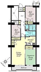 間取図画像 3SLDK