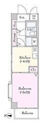 ライオンズマンション久米川第3 1DKの間取図画像