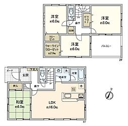 入間市宮寺 4LDKの間取り