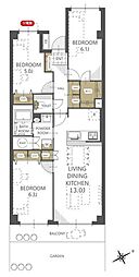 間取図画像 3LDK