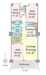 間取図画像 3LDK
