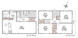 富士見市上沢1丁目73番 全4棟 A号棟