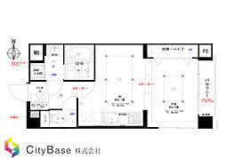 セブンスターマンション護国寺 1DKの間取図画像
