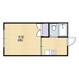 ピープルハウス 1Kの間取図画像
