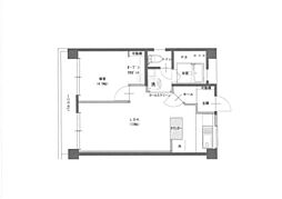エトワール高屋ビル 1LDKの間取図画像