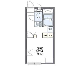 レオパレスグリーンコート 1Kの間取図画像