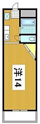 センチュリー東中央 ワンルームの間取図画像