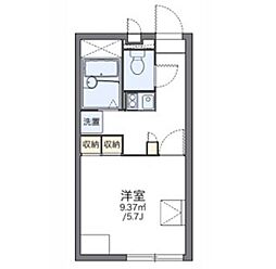 レオパレスパル北方1 1Kの間取図画像