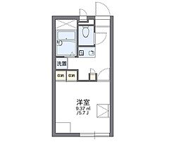 レオパレス大田南館 1Kの間取図画像