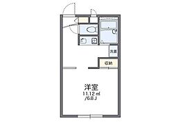 レオパレスエトワール中庄 1Kの間取図画像