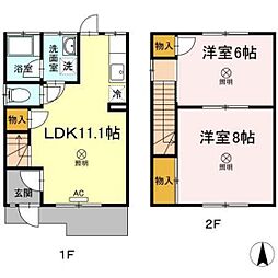 ファミーユロータス 2LDKの間取図画像