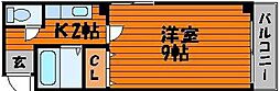 ビッグバーンズマンション清輝橋 1Kの間取図画像