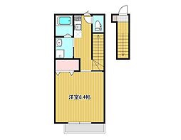 Sesiria 1Kの間取図画像