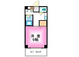 グランドール新福 1Kの間取図画像