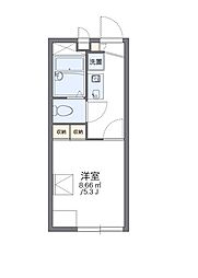 レオパレスメゾン・ド・津島 1Kの間取図画像
